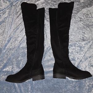 Refresh Black Over the Knee Boots